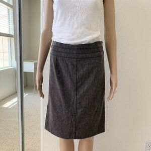 Classy gray ♡ Mango ♡ skirt w. slit 6 top business